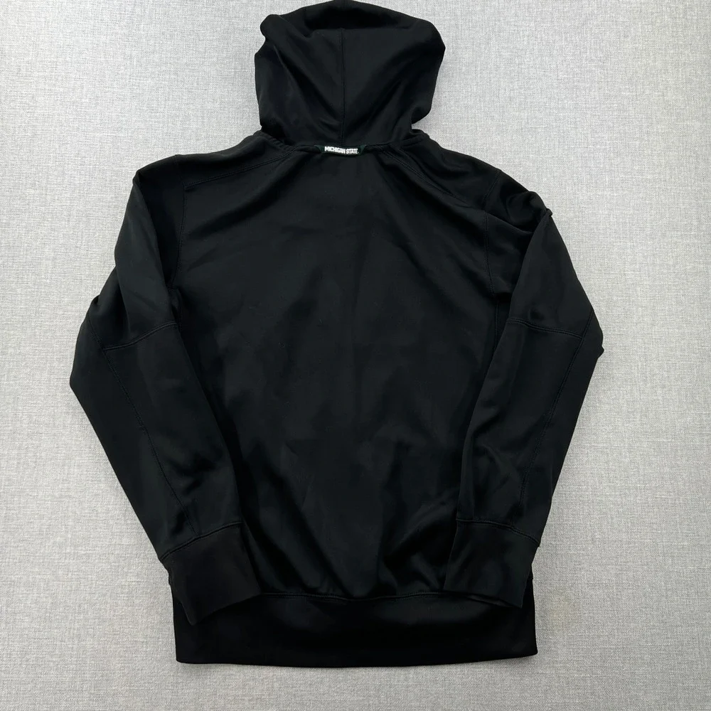 Nike Michigan State Performance Hoodie Mens S Black Full Zip Therma Fit Spartans